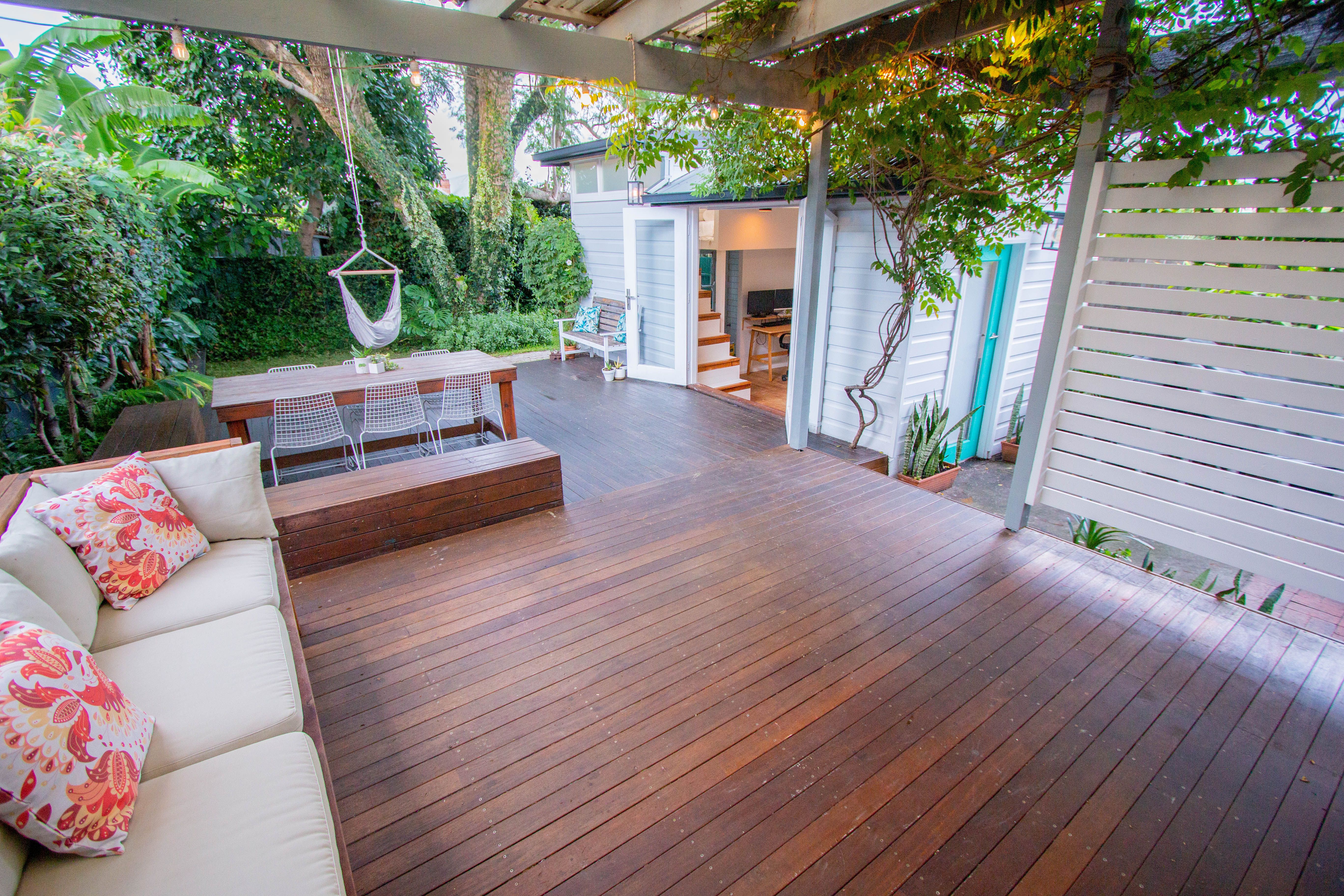 Outdoor living and work from home oasis